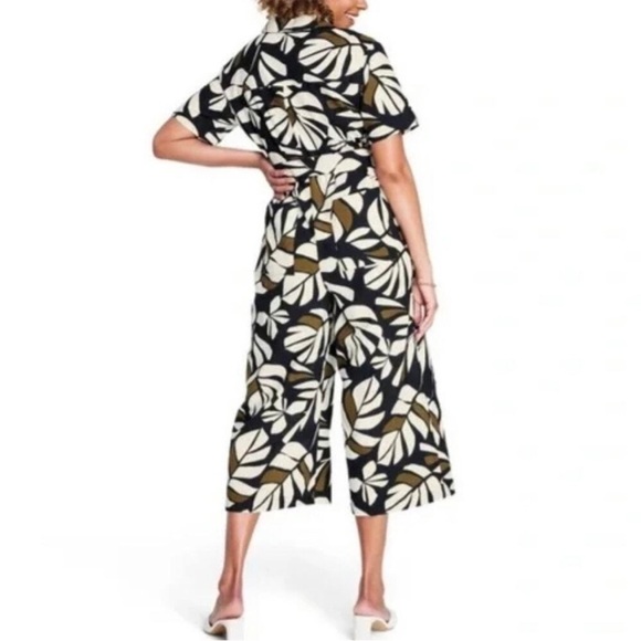 Tabitha Brown X Target Floral Leaf Tropical Jumpsuit Size Small - Picture 2 of 10